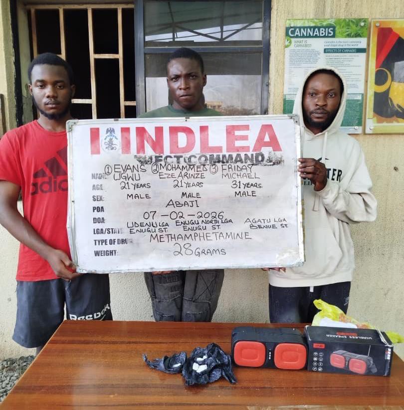 China-bound auto parts dealer arrested at Kano airport for ingesting 95 wraps of cocaine as NDLEA intercepts meth consignments in yogurt packs, Mp3 speakers